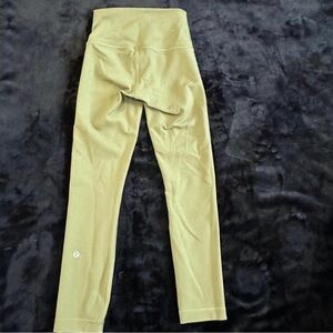 Lululemon align leggings Grape leaf/ green/yellow color size 2
